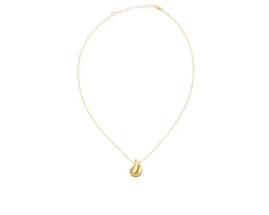 Collana argento dorato con goccia lucida Selezione zanolli