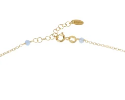 Collana argento dorato con quarzo rosa e spinello Selezione zanolli