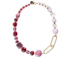 Collana breeze vetro di murano rosa Murrina murano venezia