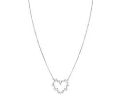 Collana cuore colour wave argento con cubic zirconia Nomination