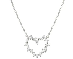 Collana cuore colour wave argento con cubic zirconia Nomination