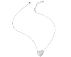 Collana cuore ottone con cubic zirconia Sovrani