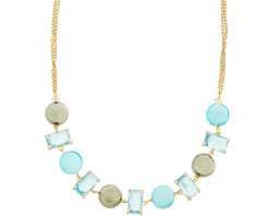 Collana girocollo sunset mirage vetro di murano acquamare e cristalli Murrina murano venezia