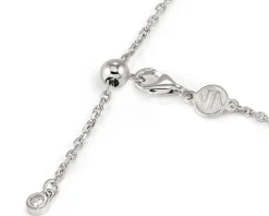 Collana life poetry argento luna con pavè di zirconi Nomination