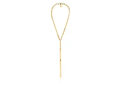 Collana lux con rettangoli pendenti in bronzo dorato Unoaerre
