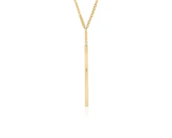 Collana lux con rettangoli pendenti in bronzo dorato Unoaerre