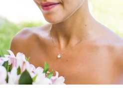 Collana oro 750‰ con perla akoya e diamante Selezione zanolli