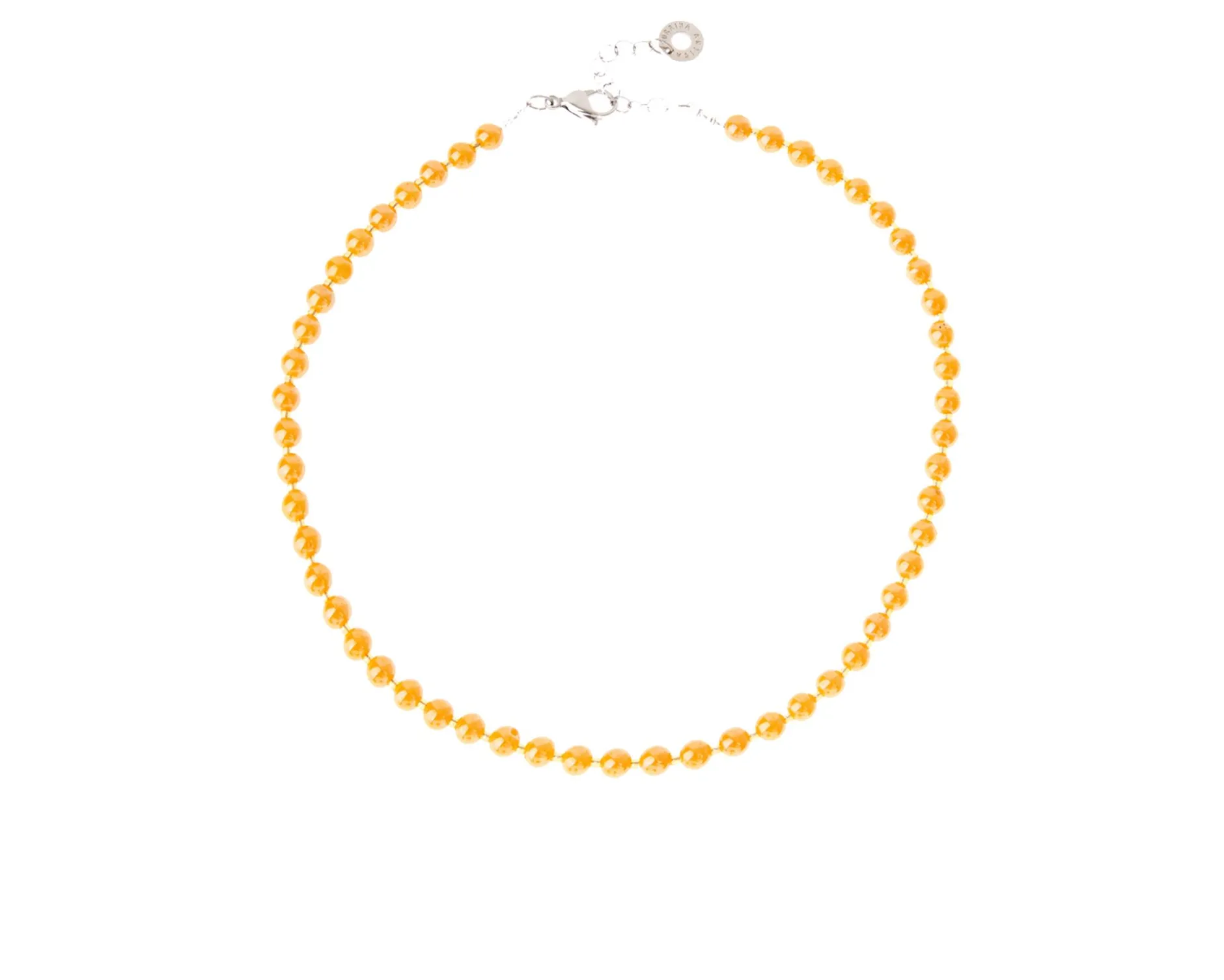 Collana perleadi arancione e corallo Antica murrina