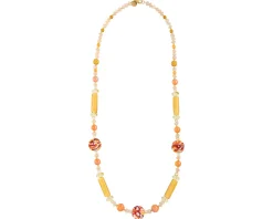 Collana tasnim vetro di murano ambra Murrina murano venezia