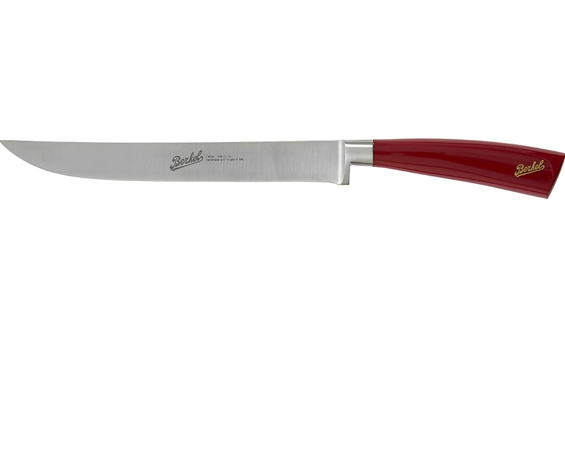 Coltello arrosto elegance acciaio con manico rosso Berkel