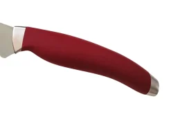 Coltello pane teknica acciaio con manico rosso Berkel