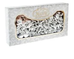 Confetti cuore cioccolato argento in confezione da 1 kg Buratti