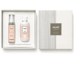 Confezione regalo bucato con spray talco e muschio Muhà