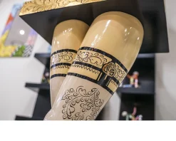 Console table lady's legs dipinta a mano Tom's drag