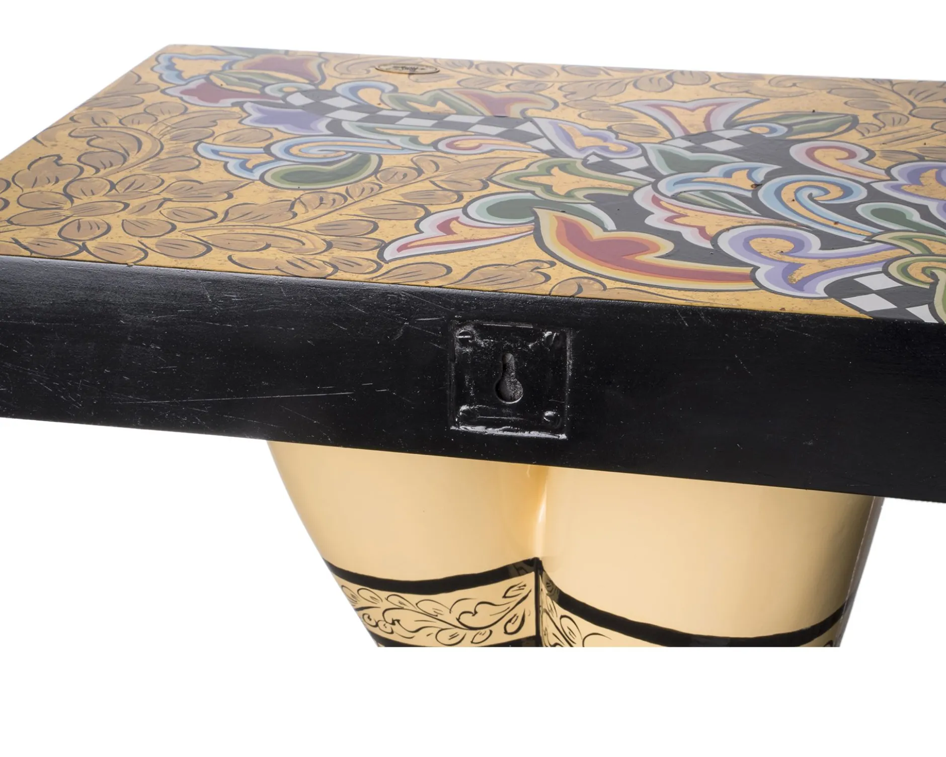 Console table lady's legs dipinta a mano Tom's drag