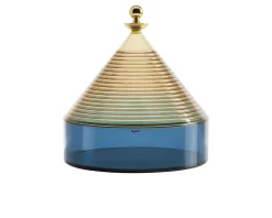 Contenitore da tavola trullo giallo e blu Kartell