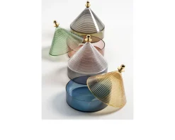 Contenitore da tavola trullo giallo e blu Kartell