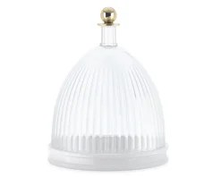 Contenitore la coupole trasparente e bianco Kartell
