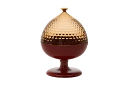 Contenitore pumo ambra e mattone Kartell