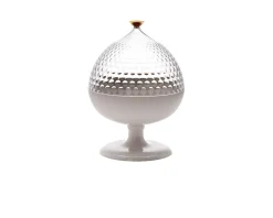 Contenitore pumo trasparente e bianco Kartell