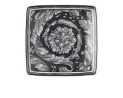 Coppa quadra piana barocco haze porcellana Versace