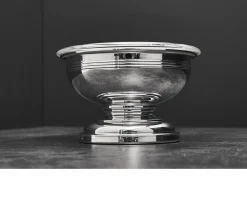 Coppetta macedonia silver plated e vetro Selezione zanolli