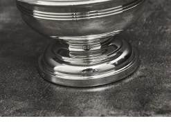 Coppetta macedonia silver plated e vetro Selezione zanolli