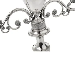 Coppia di candelabri argento genova (ita) 1824-1873 Selezione zanolli