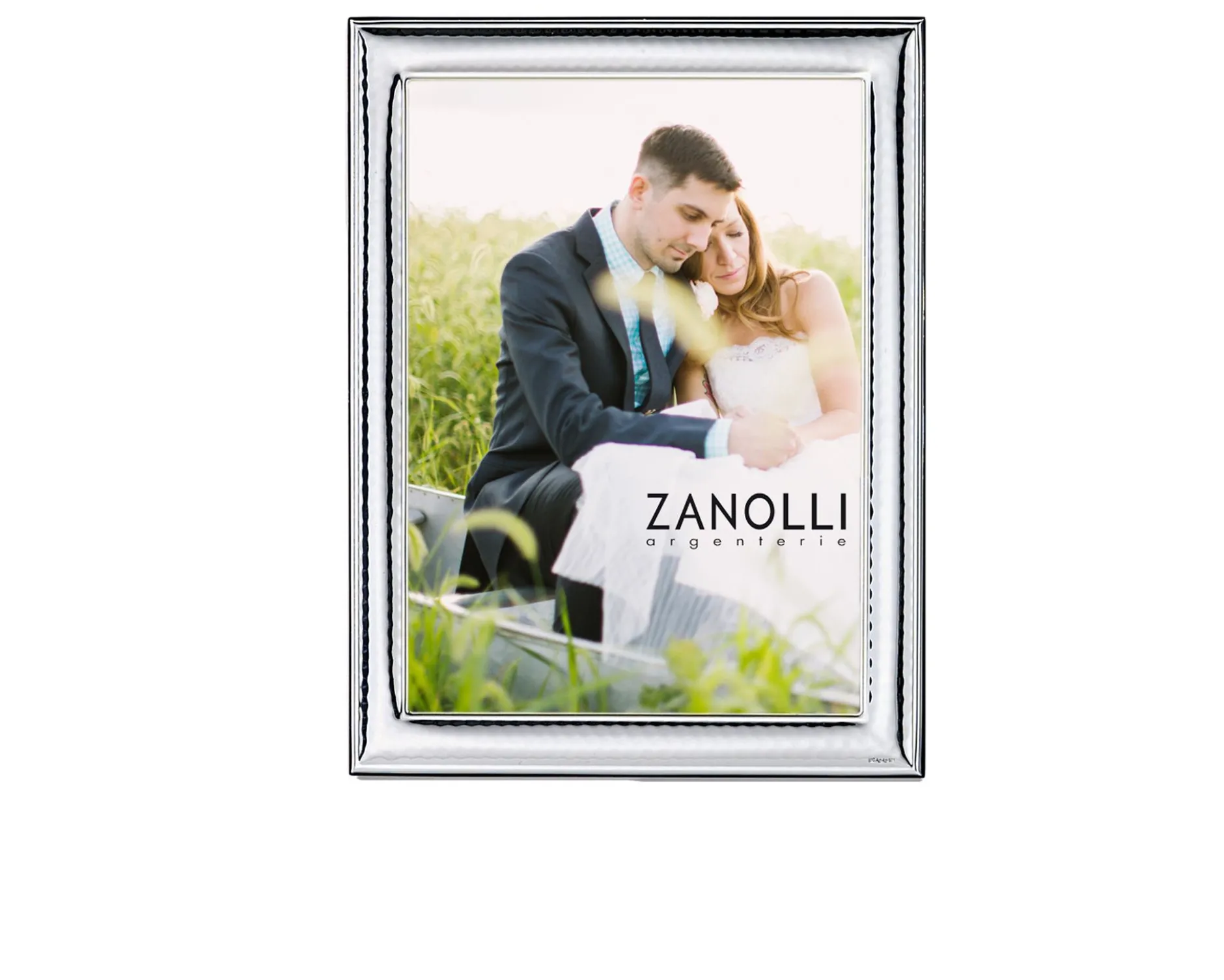 Cornice argento bilaminato a fascia lucida Selezione zanolli