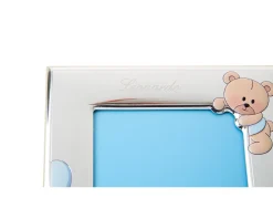 Cornice orsetti celesti argento pvd con kit per le impronte Selezione zanolli