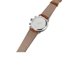 Cronografo acciaio con cinturino in pelle Aerowatch