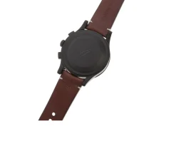 Cronografo acciaio con cinturino in pelle Aerowatch