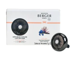 Diffusore auto gun metal con ricarica liliflora Maison berger paris
