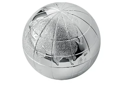 Fermacarte mondo silver plated Selezione zanolli