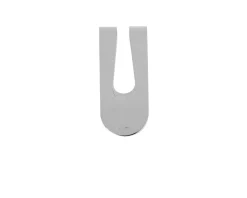 Fermasoldi argento con righe verticali Selezione zanolli