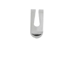Fermasoldi argento con righe verticali Selezione zanolli