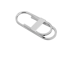 Fermasoldi ideale argento con fascia orizzontale Selezione zanolli