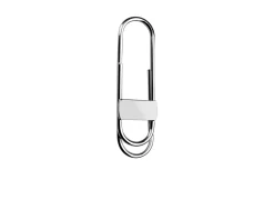 Fermasoldi ideale argento con fascia orizzontale Selezione zanolli