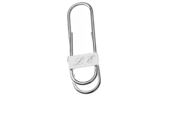 Fermasoldi ideale argento con fascia orizzontale Selezione zanolli