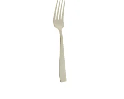 Forchetta tavola flat champagne acciaio Sambonet