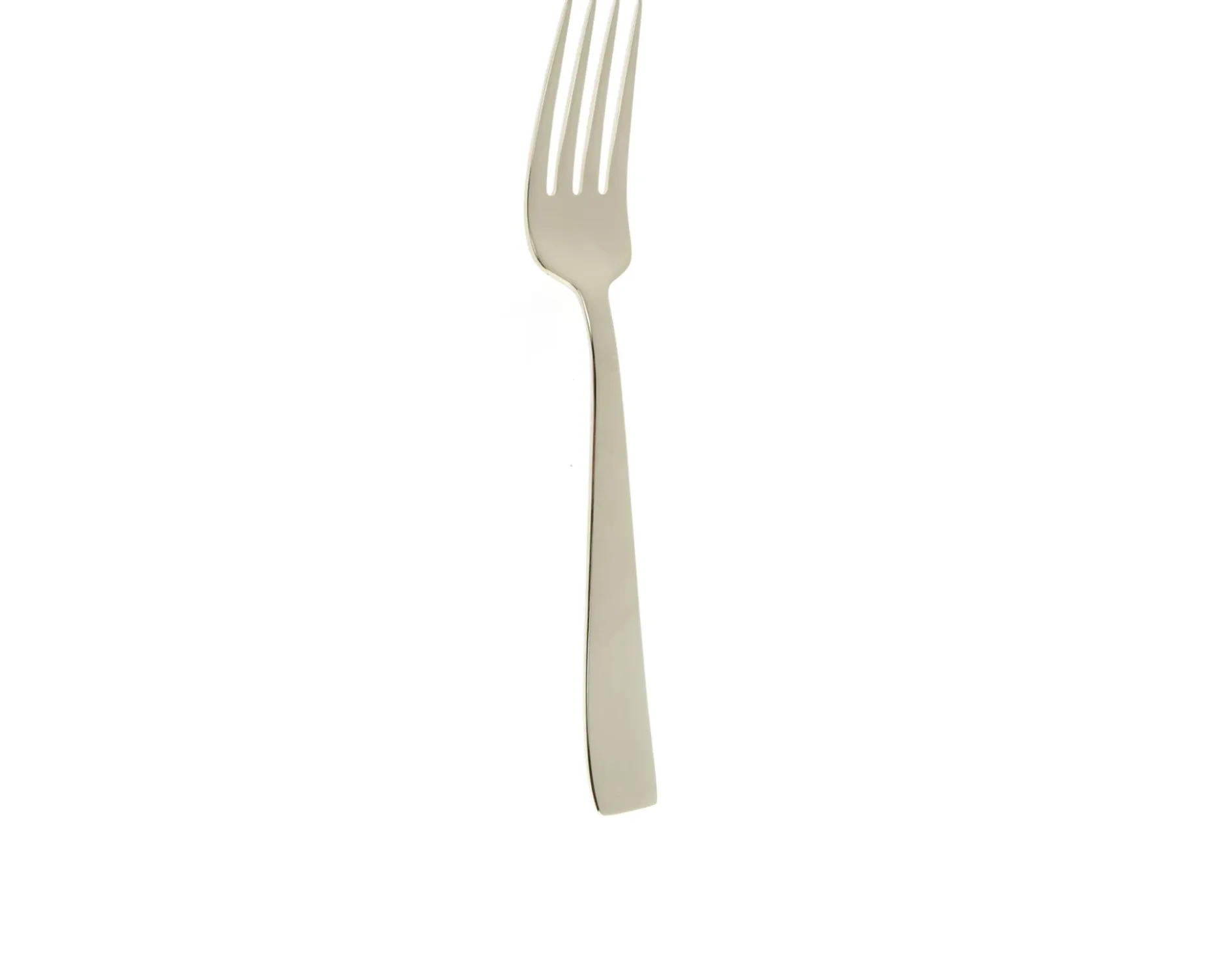Forchetta tavola flat champagne acciaio Sambonet