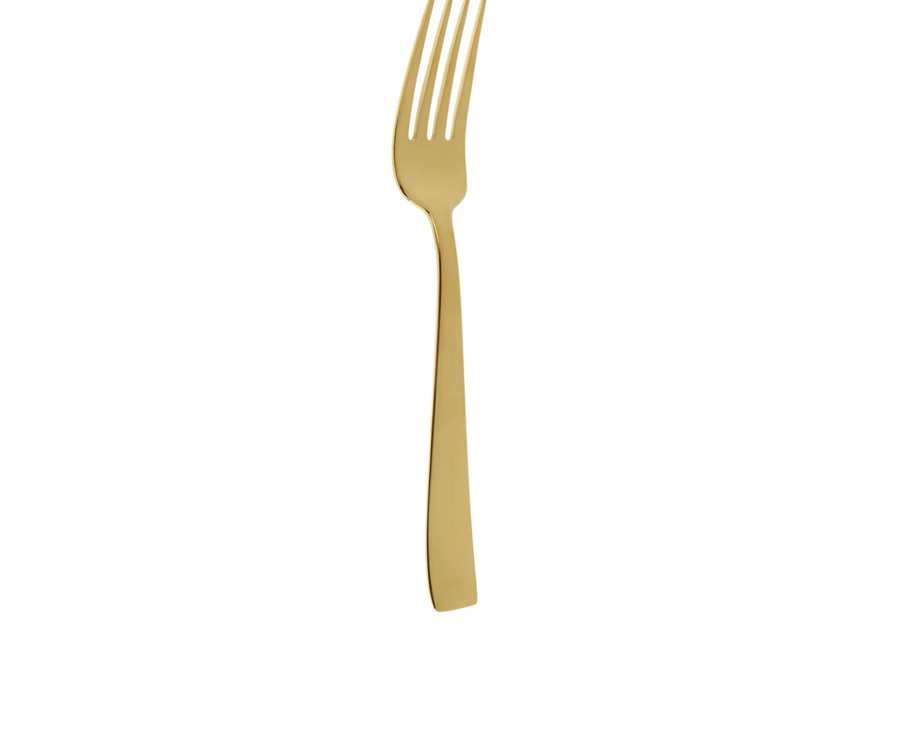 Forchetta tavola flat gold acciaio Sambonet