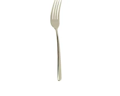 Forchetta tavola linear champagne acciaio Sambonet