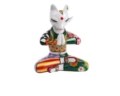 Gatto yoga sadhu s dipinto a mano Tom's drag