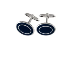 Gemelli argento e smalto blu Selezione zanolli