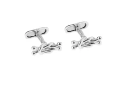 Gemelli argento platinato nodo marinaro Selezione zanolli