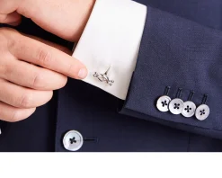 Gemelli argento platinato nodo marinaro Selezione zanolli