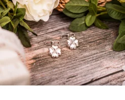 Gemelli argento platinato quadrifoglio Selezione zanolli