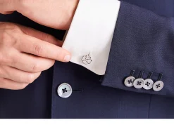 Gemelli argento platinato quadrifoglio Selezione zanolli