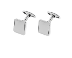 Gemelli argento quadri con bordino Selezione zanolli